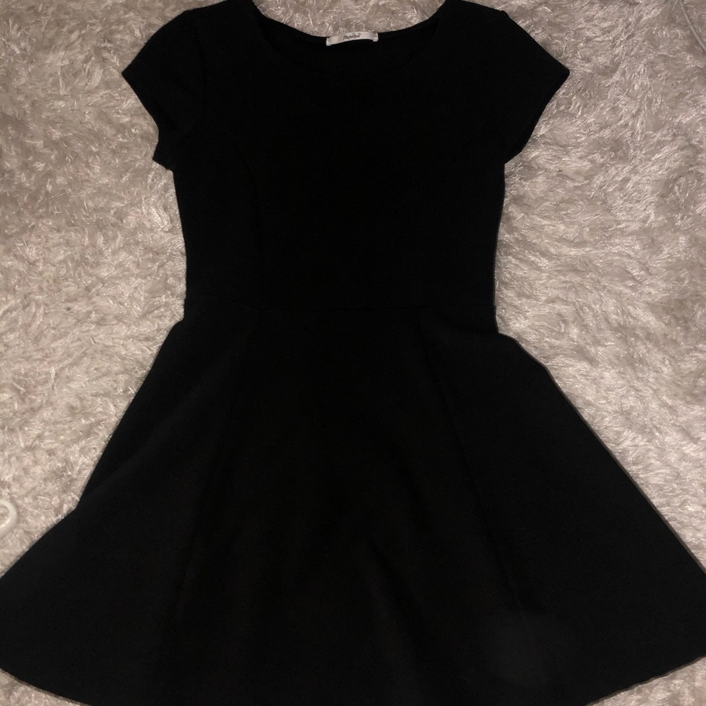 Papaya Black Mini Skater dress